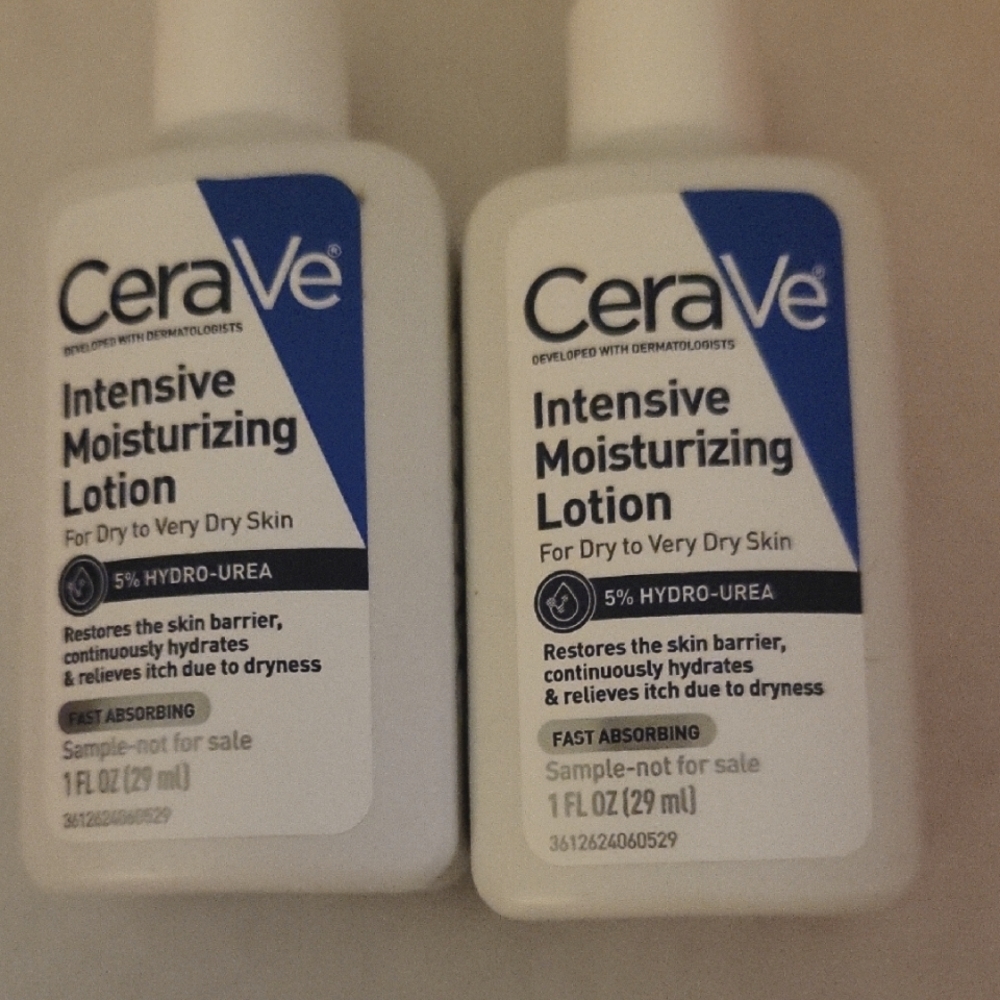 CeraVe Intensive Moisturizing Lotion 29ml Each New Lot of 2 bottles